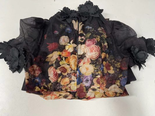 Preorder 20days 2024 Designer Style Translucent Special Series Black Flower Applique Dress photo review